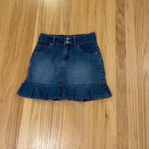 Gap girls denim dark blue wash shirt